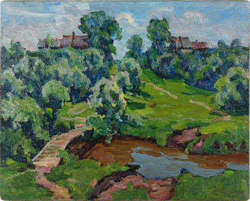 Орлов Алексей Иванович. Теплый день. Загорск. Эскиз